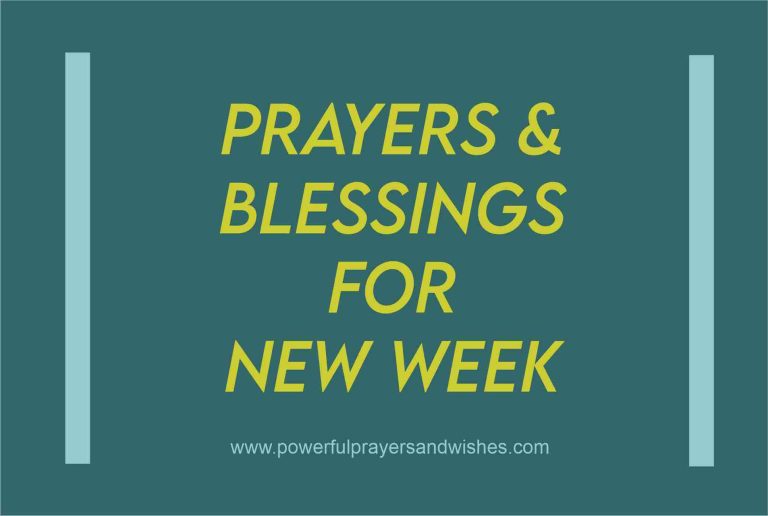 [2023] New Week Prayers And Blessings