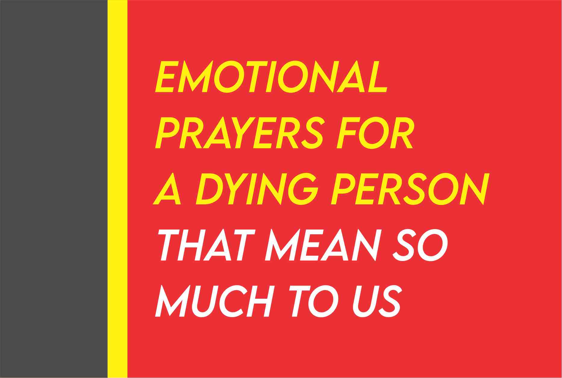 prayer for dying person