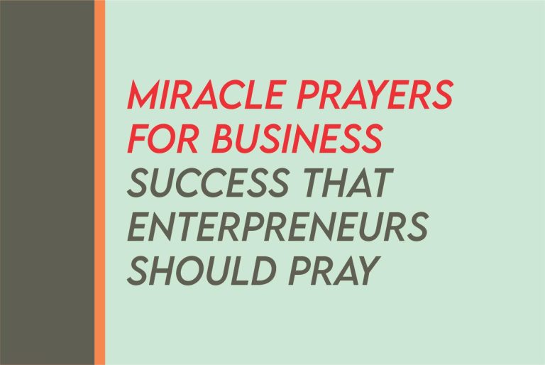 40 Miracle Prayer For Business Success And Breakthrough