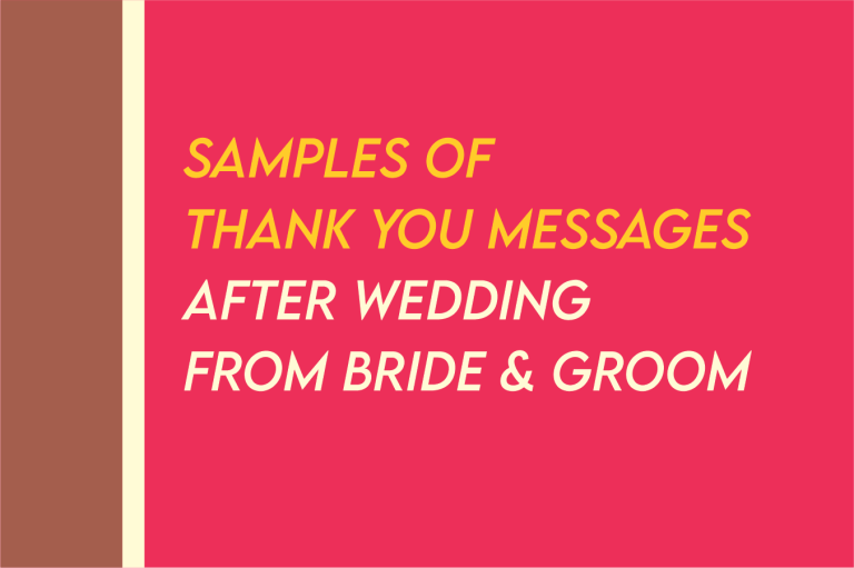 80 Unique After Wedding Thank You Messages From Bride And Groom