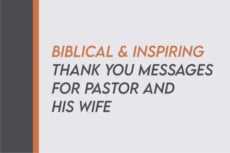 100 Examples Of Words Of Appreciation For A Pastor And His Wife