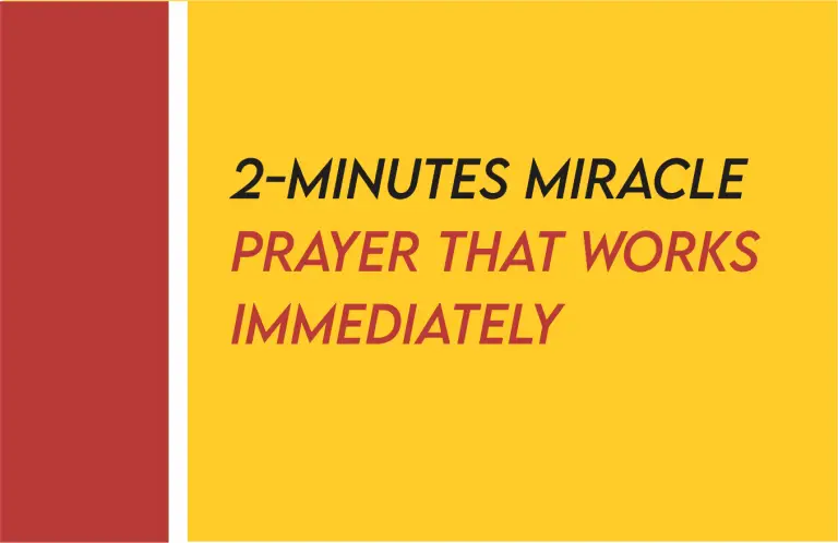 Miracle 2 Minute Prayer For Money Blessing That Works Fast