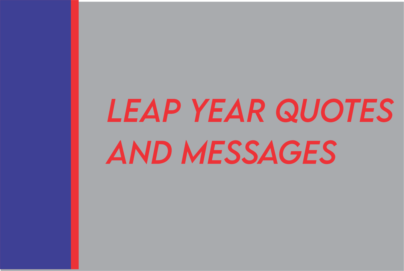 leap year quotes
