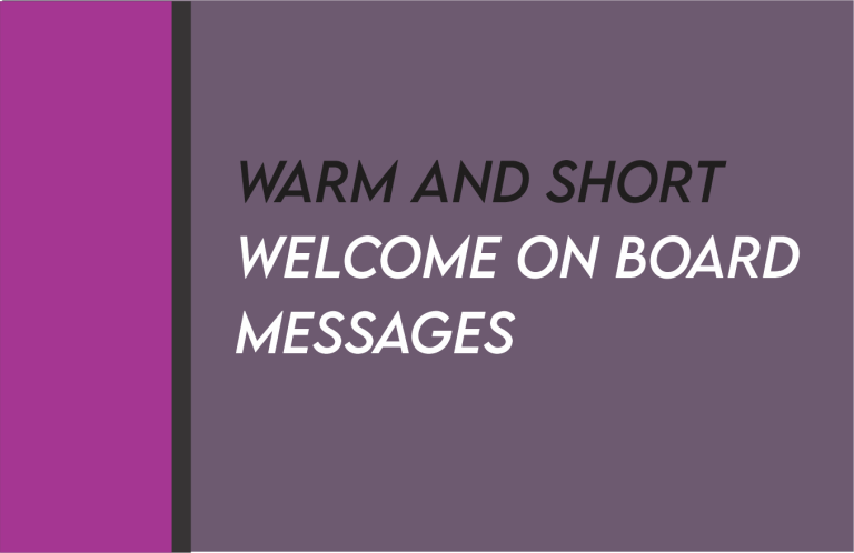 [2024] Short And Warm Welcome On Board Messages For New Boss Or Employee