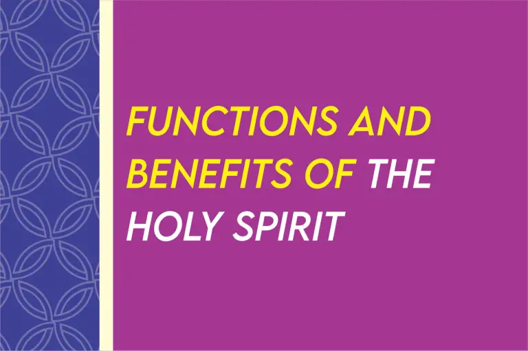 8 Functions Of The Holy Spirit
